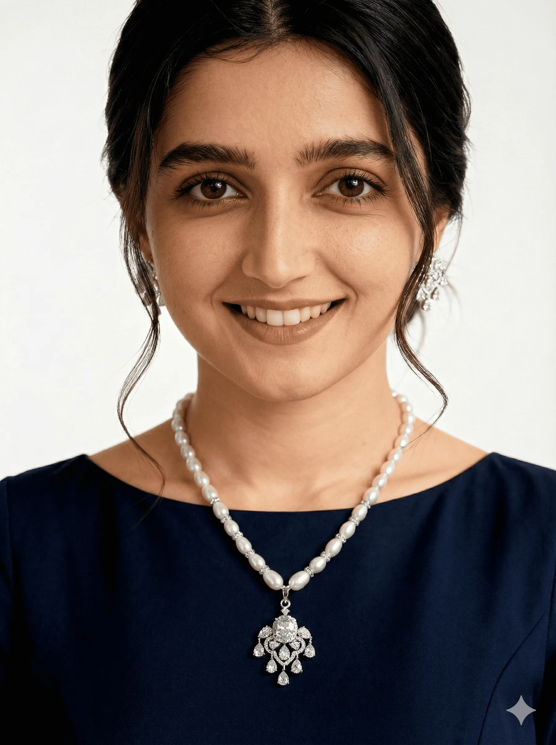 pearl necklace with pendent