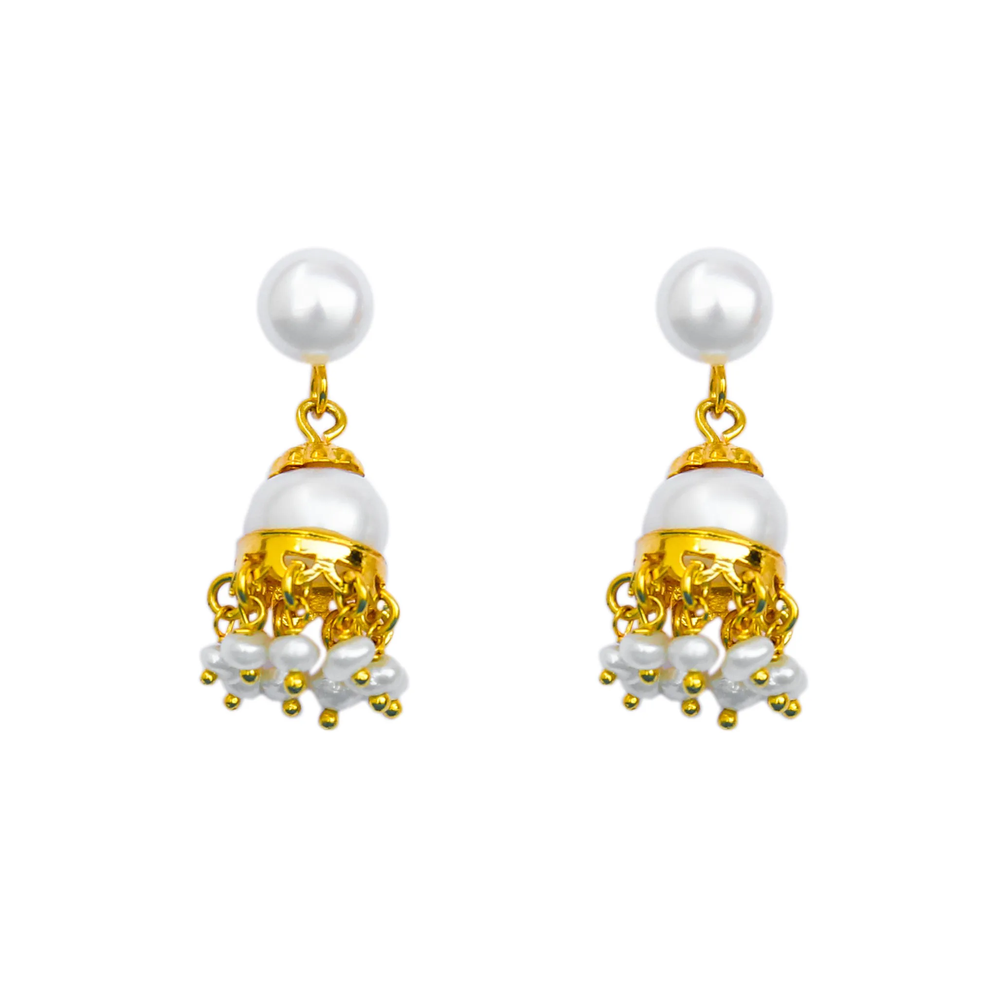 Pearl Jhumka Earrings