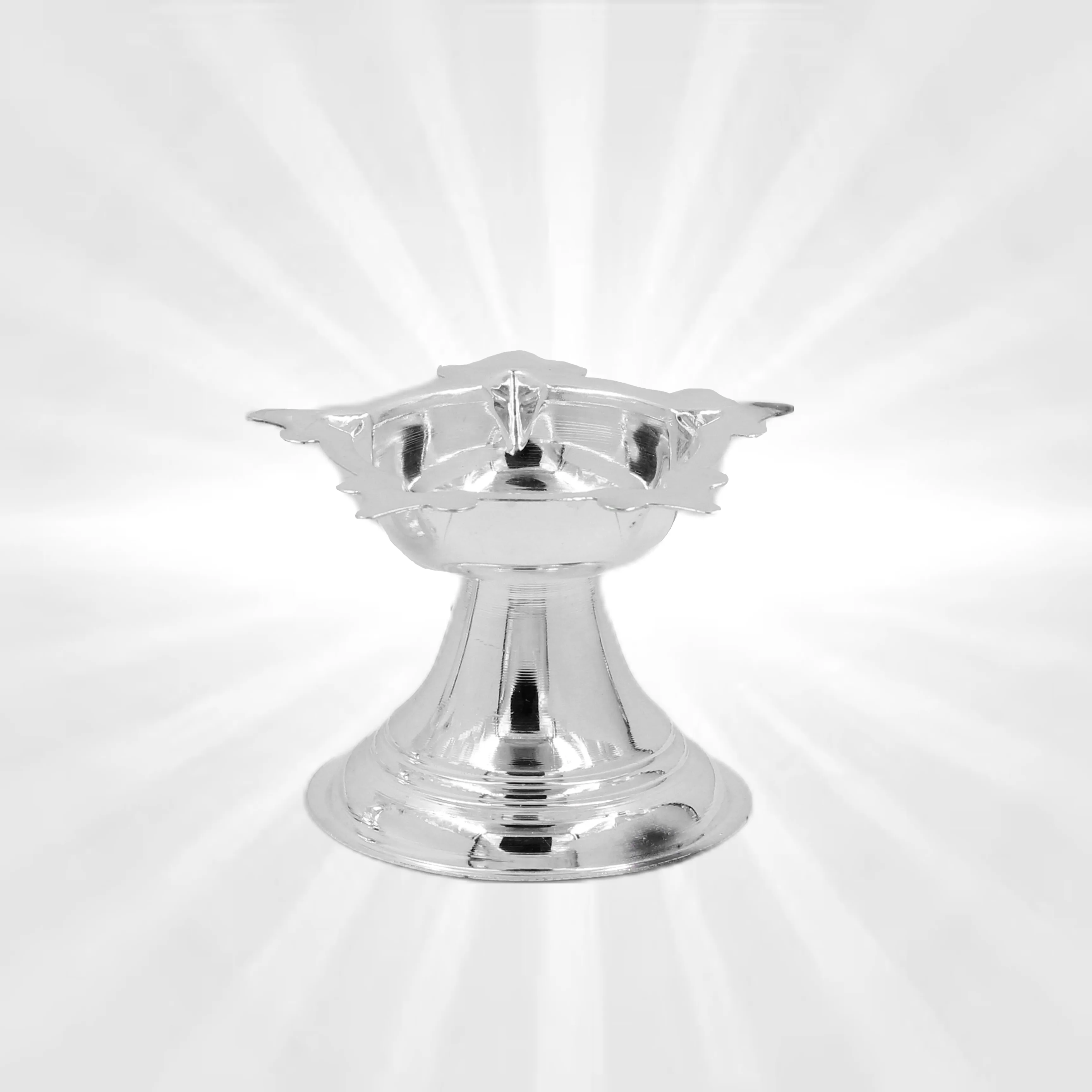 Single Batti Silver Diya (22 Grams)