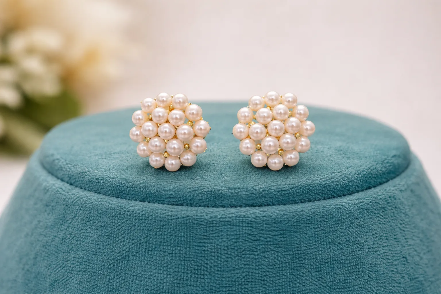 Elegant Pearl Stud Earrings for Women