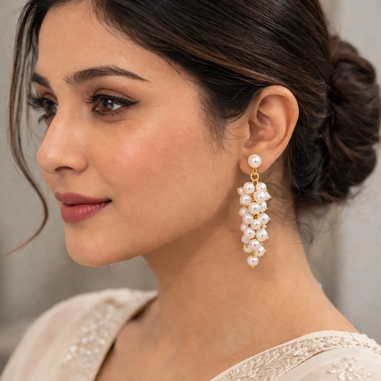 Elegant Pearl Tassel Earrings for Women |