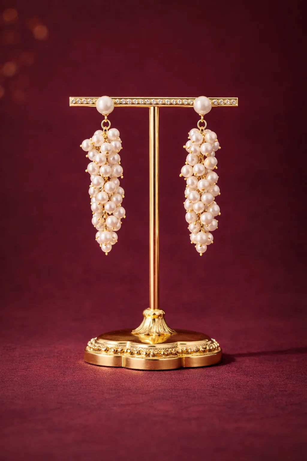 Elegant Pearl Tassel Earrings for Women