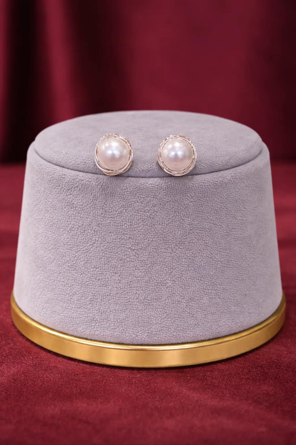 Classic Pearl Stud Earrings for Women