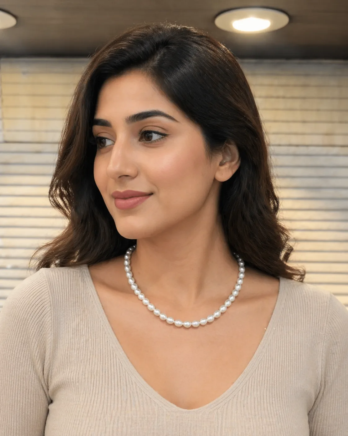 Elegant White Pearl Necklace for Women thumbnail 1