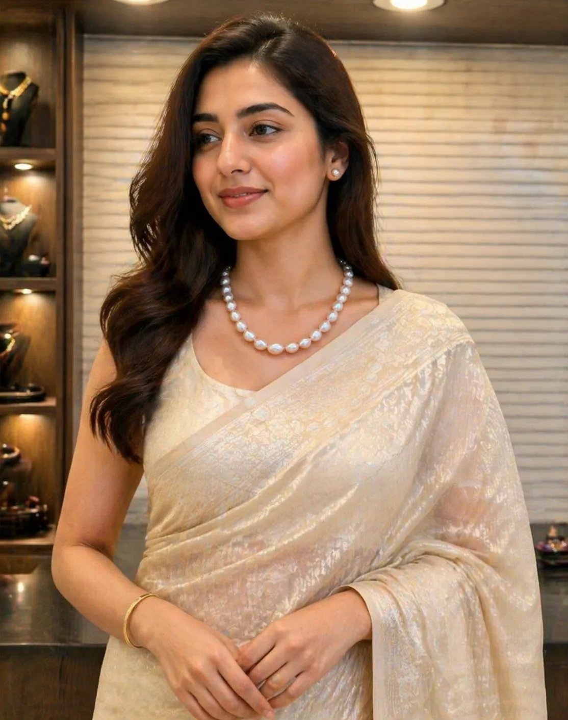 oval-white-pearl-necklace-for-women thumbnail 3