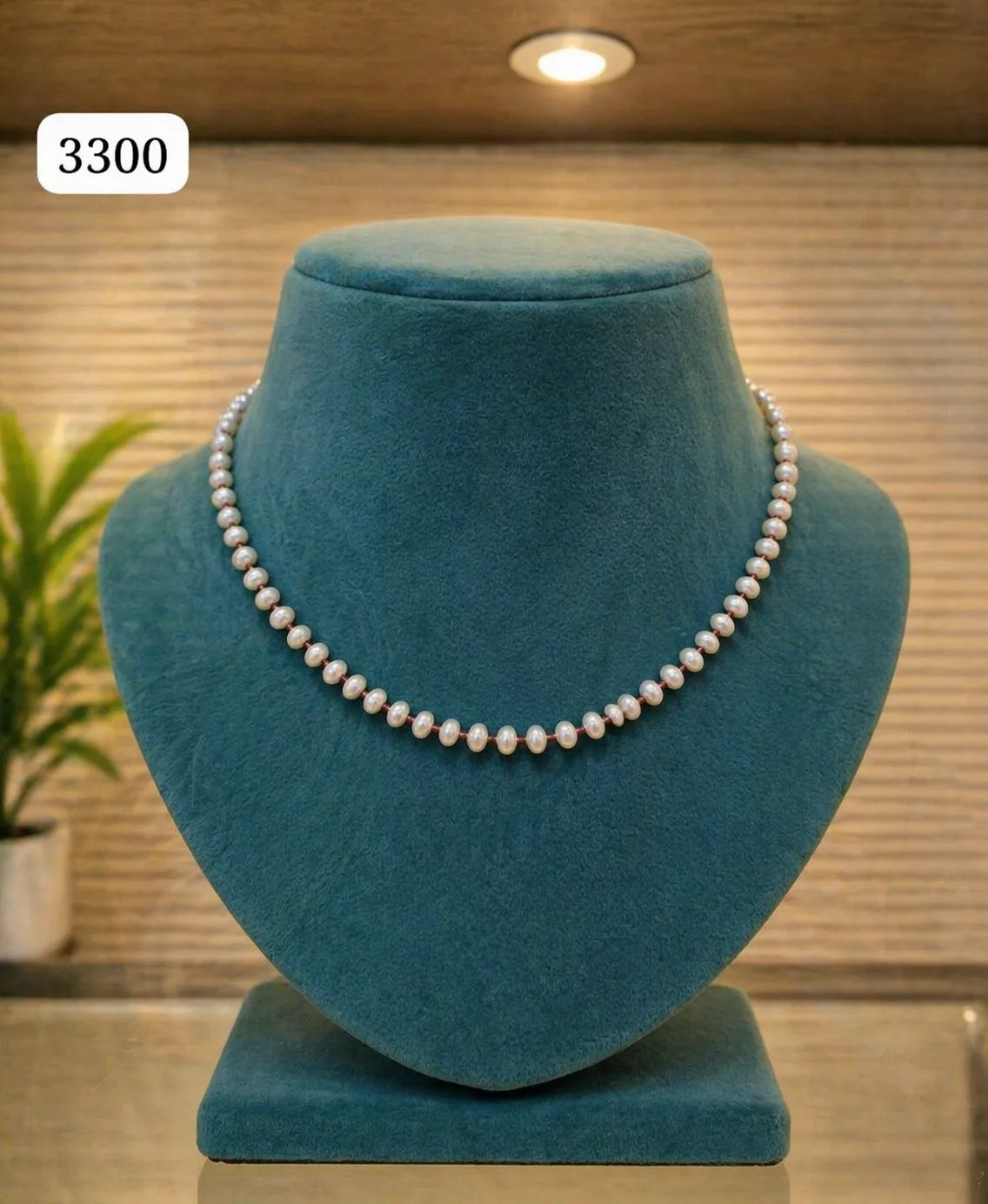 Petite White Pearl Necklace for Women thumbnail 4