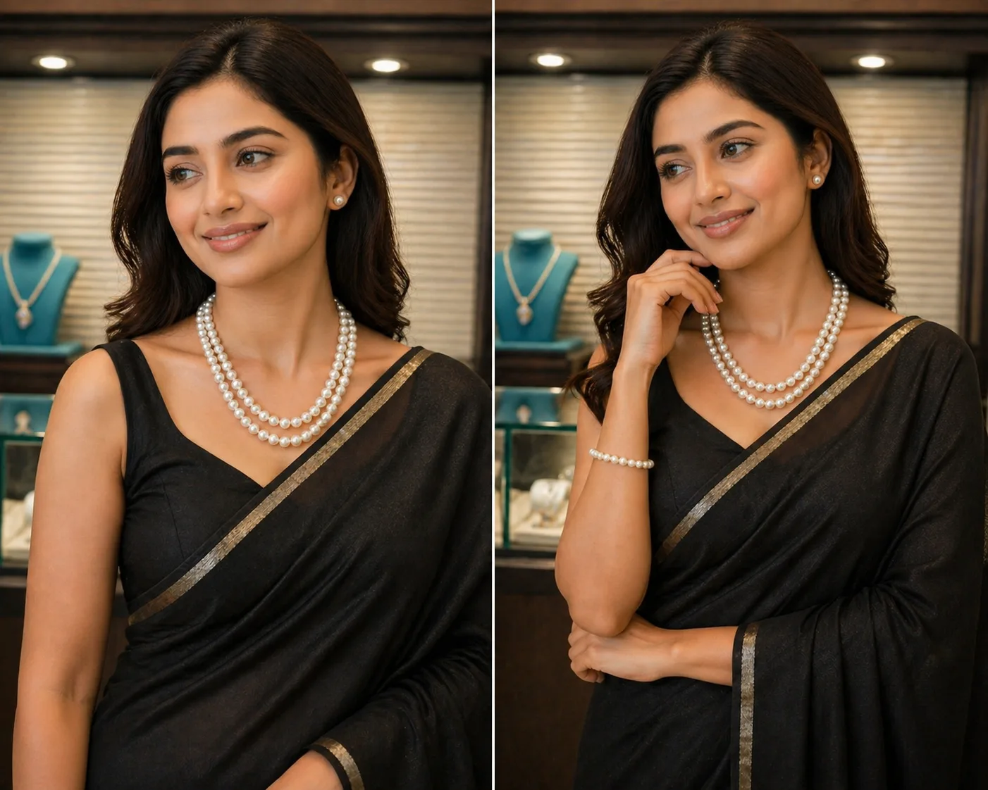 Elegant Double Layer Pearl Necklace for Women