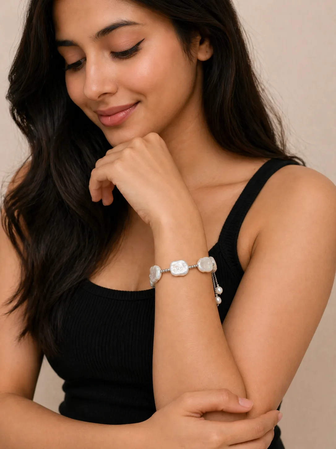Elegant Baroque Pearl Bracelet for Women thumbnail 4