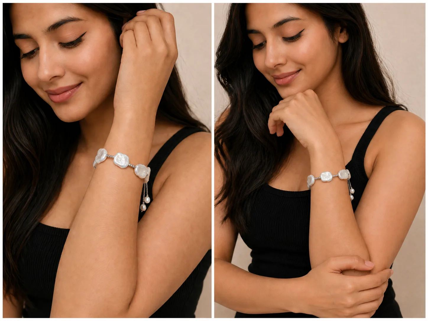 Elegant Baroque Pearl Bracelet for Women thumbnail 5