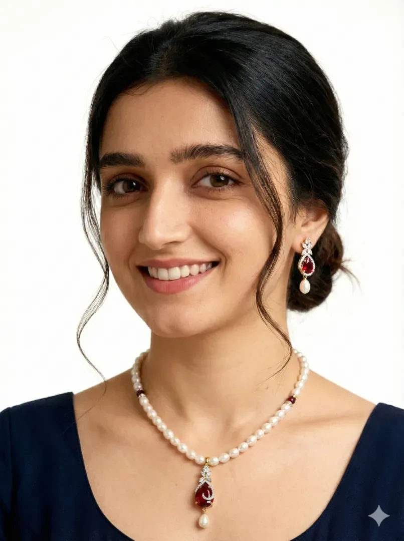 real pearl pendent necklace