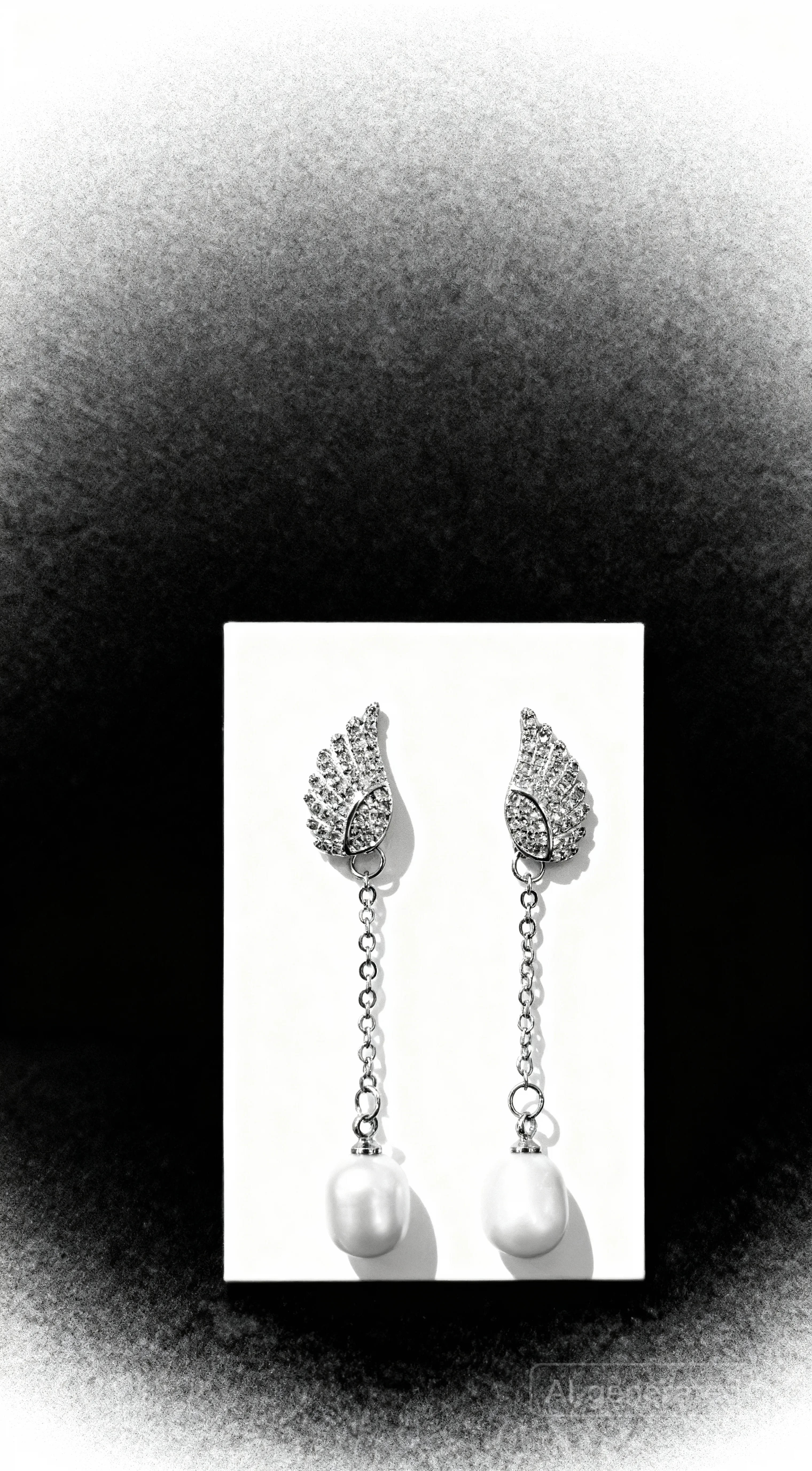 CZ Pearl Drop Earrings