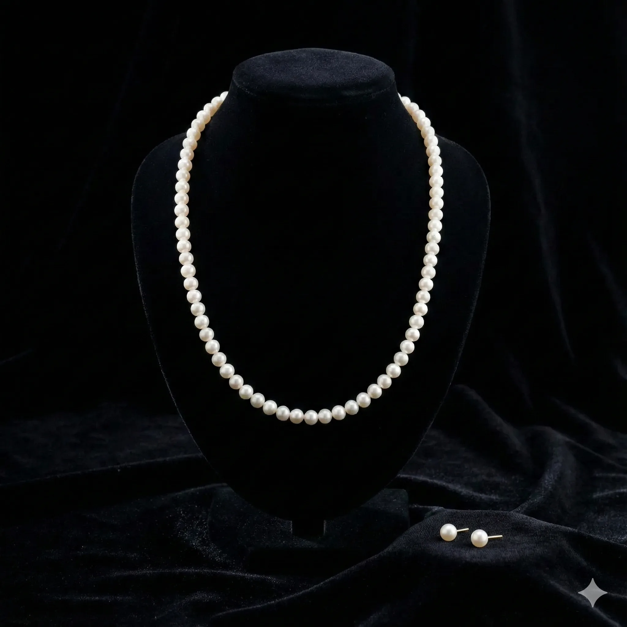 Single White Pearl Mala