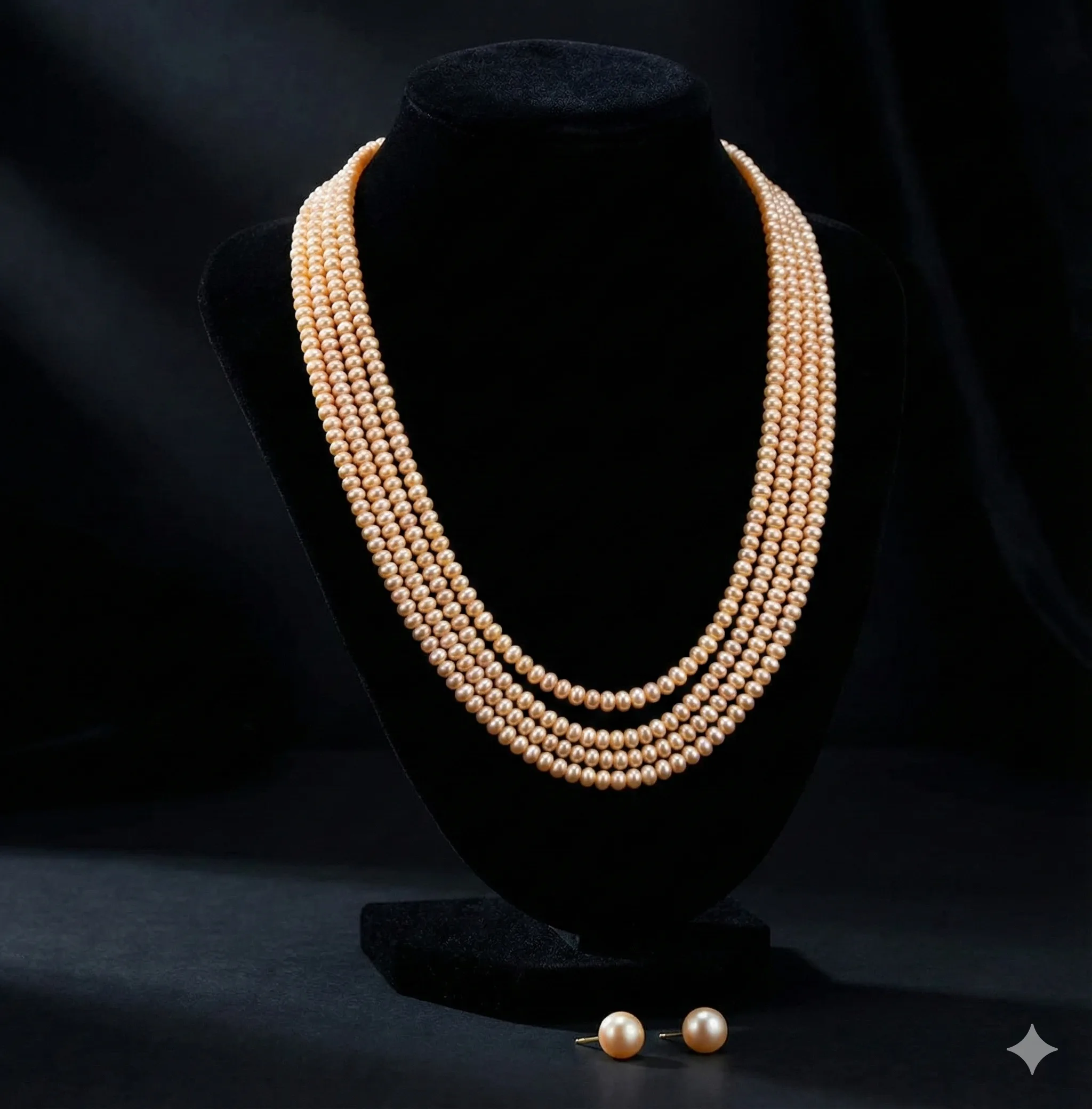 Four layer pearl mala