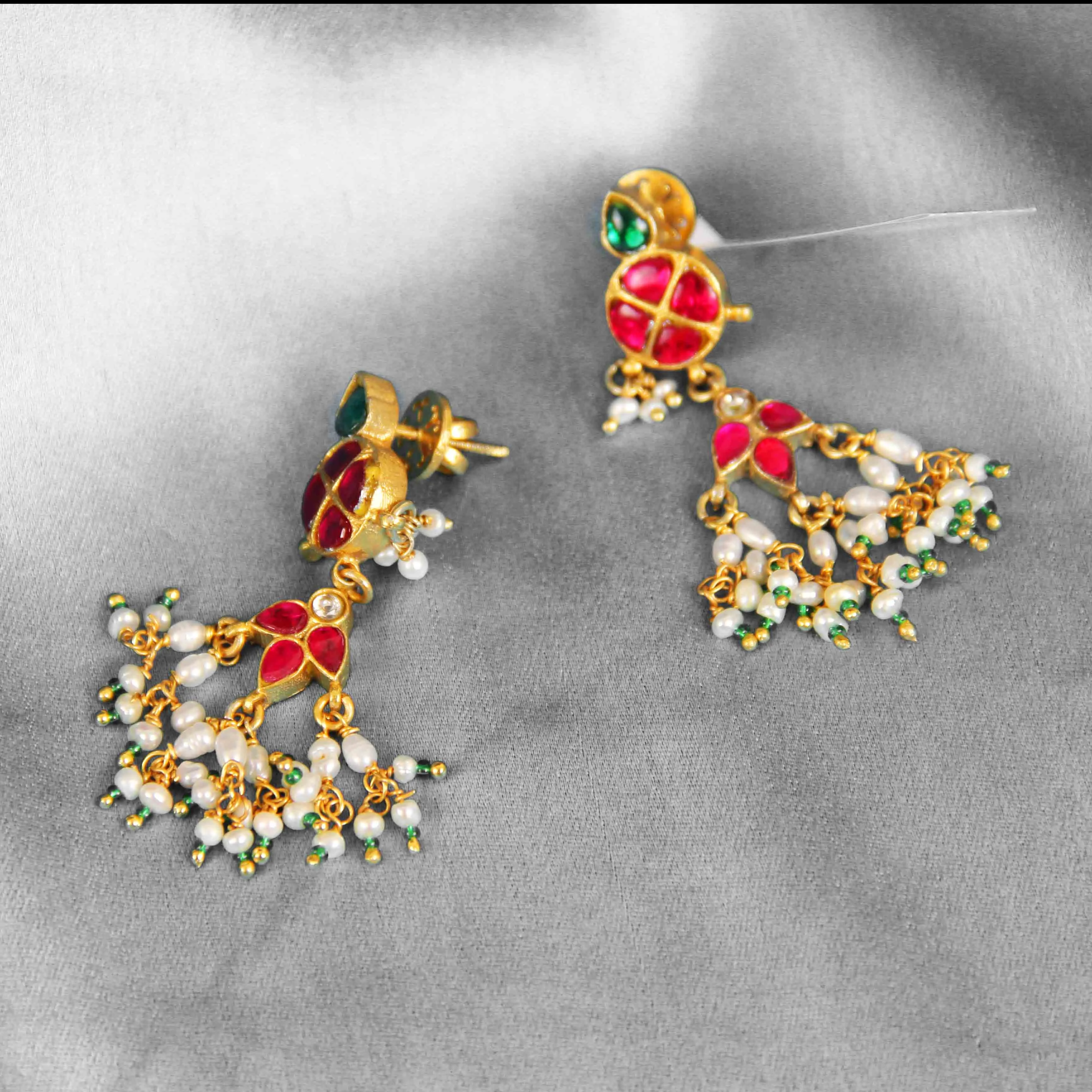 Kundan Pearl Earrings