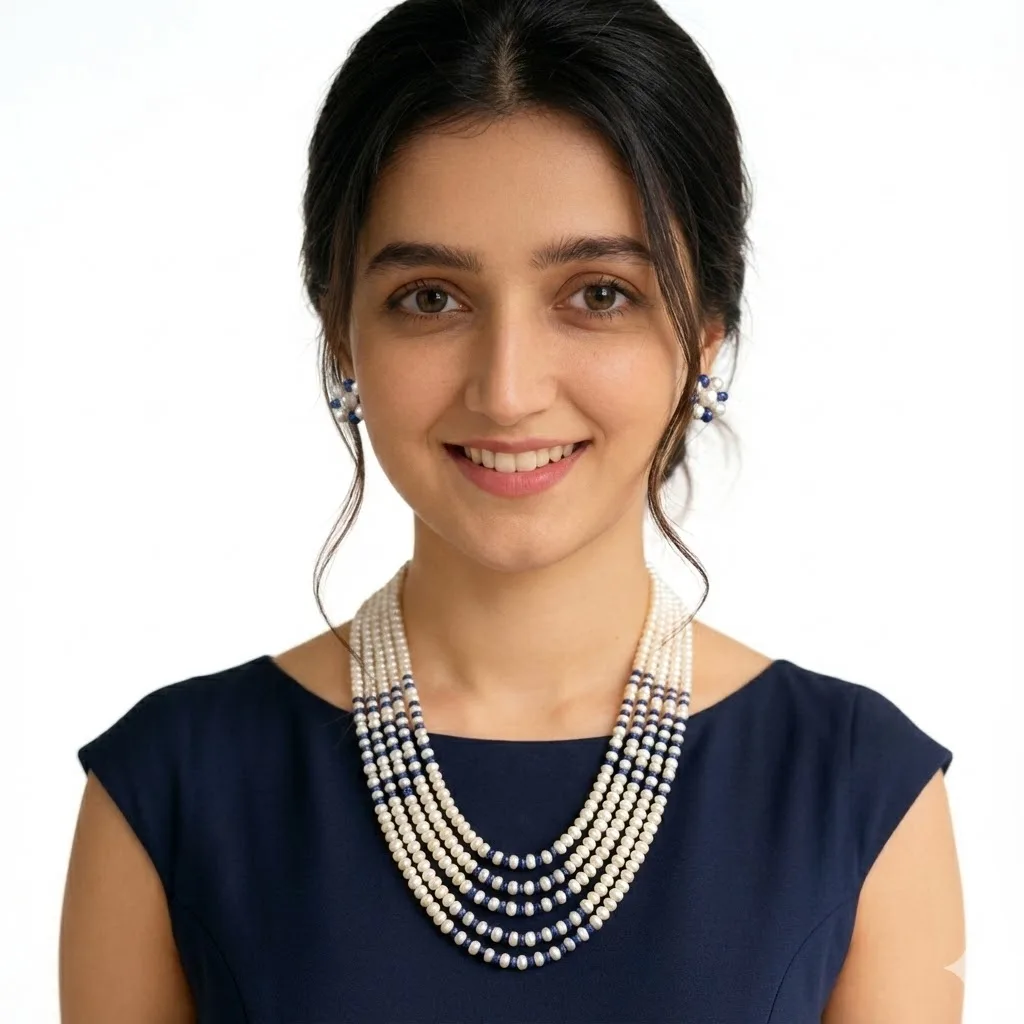 multi color pearl mala