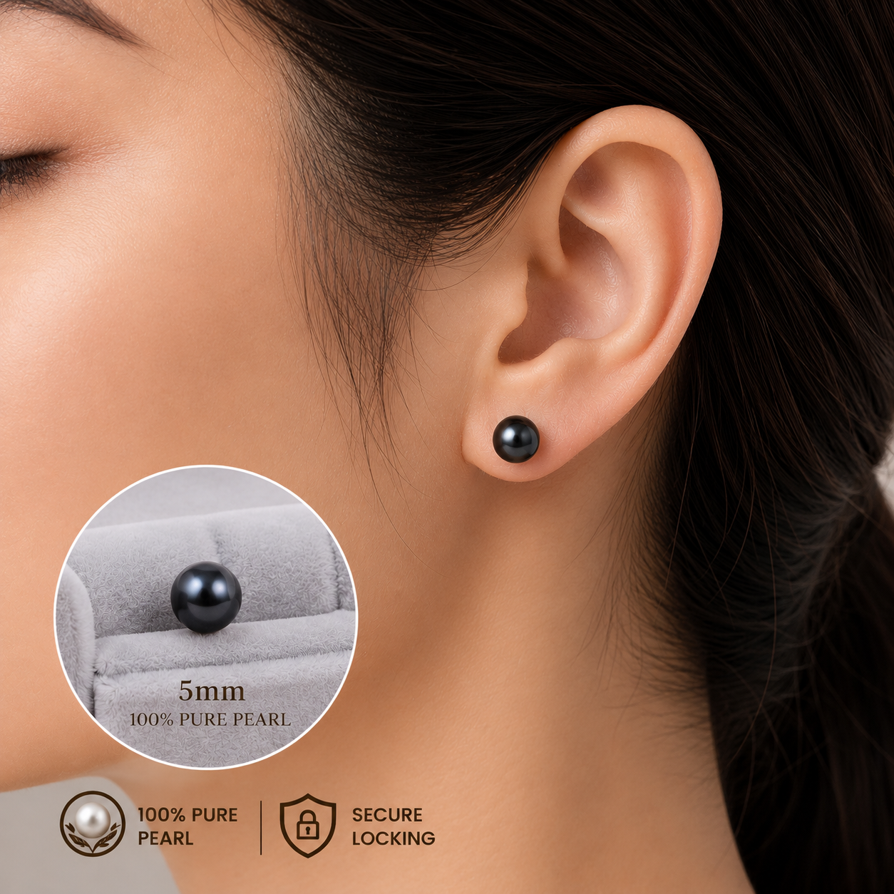 Buy 3 Pair Pearl Stud Earrings Set ₹999 thumbnail 4