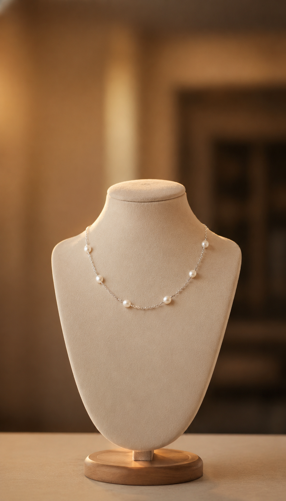 Elegant Pearl Necklace Set for Women thumbnail 5