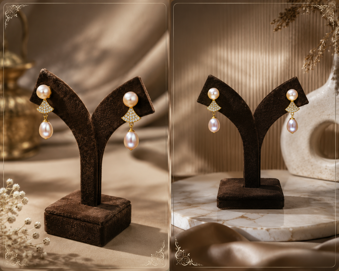 Elegant Pearl Drop Earrings for Women thumbnail 5