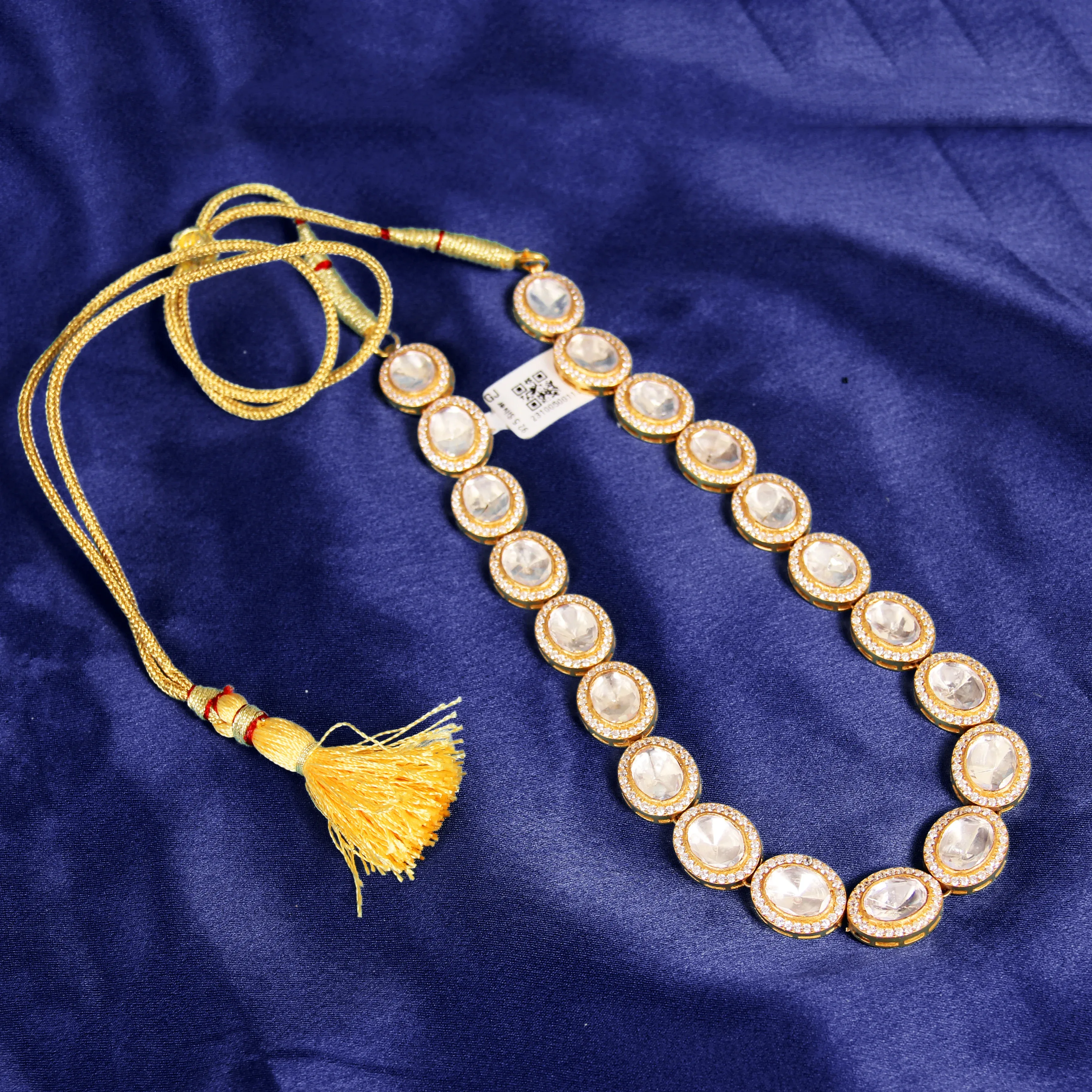 Ganesh Pendant Necklace with Pearl and Red Beads