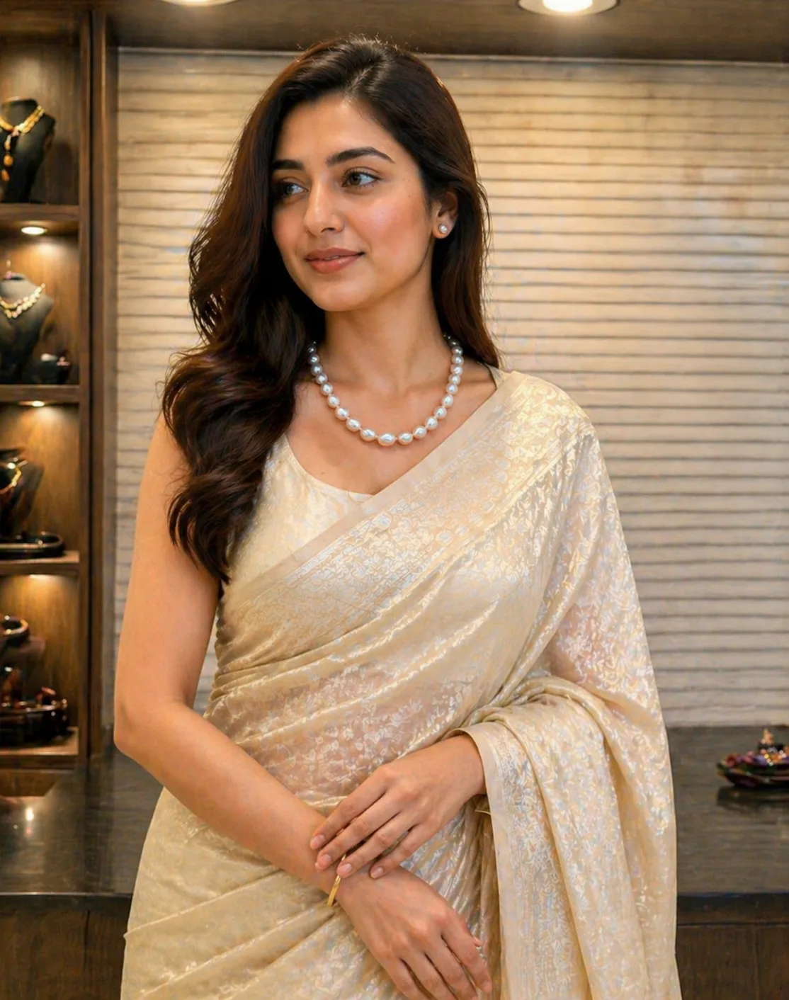 oval-white-pearl-necklace-for-women thumbnail 2