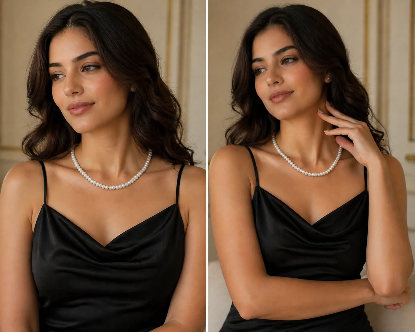 white-pearl-necklace-for-women thumbnail 3