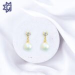 Button Pearls Earrings