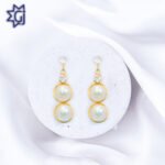 Tear Drop Earrings of Step by Step Pearls