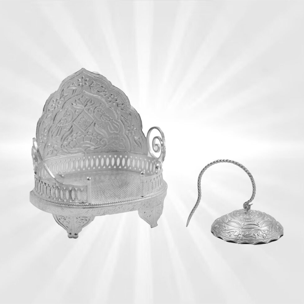God Sinhasan in silver