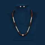 chocolate pearl necklace set