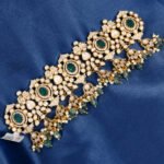 Silver Moissanite Stones Pearl Necklace
