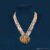 925 silver moissanite ganesh ji pendant pearl necklace set