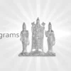 silver idol vishnu