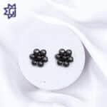black pearls 7 moti pearls earrings