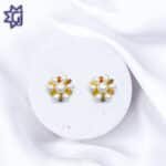 pearls and yellow sapphire 7moti  earrings
