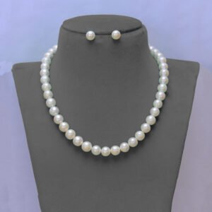 Big pearls 1line necklace set for women and girls