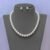Big pearls 1line necklace set for women and girls