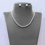 lite pink freshwater pearls set