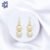 Tear Drop Earrings of Step by Step Pearls
