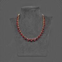 Natural Ruby Drops Necklace