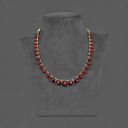 Natural Ruby Drops Necklace