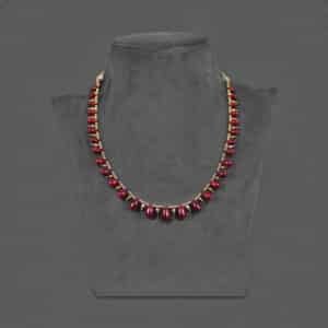 Natural Ruby Drops Necklace