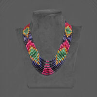 Multi Sapphire Beaded Necklace