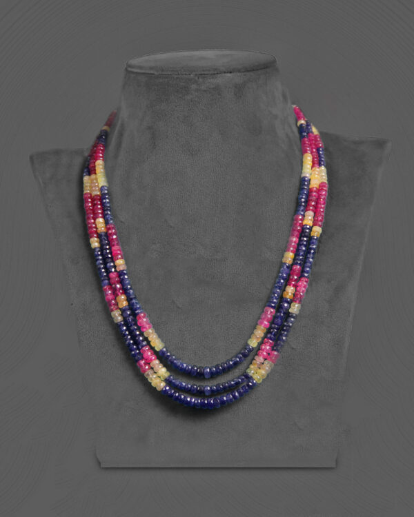 Natural Multi Sapphire Necklace