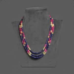 Natural Multi Sapphire Necklace