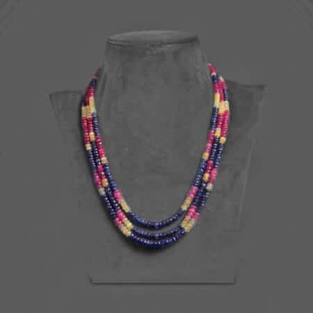 Natural Multi Sapphire Necklace