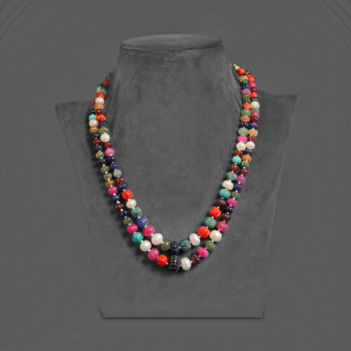 Natural Navratan necklace set