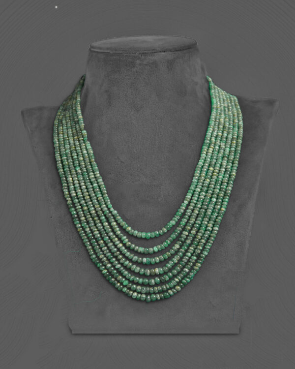 real uncut emerald beads mala