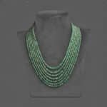 real uncut emerald beads mala