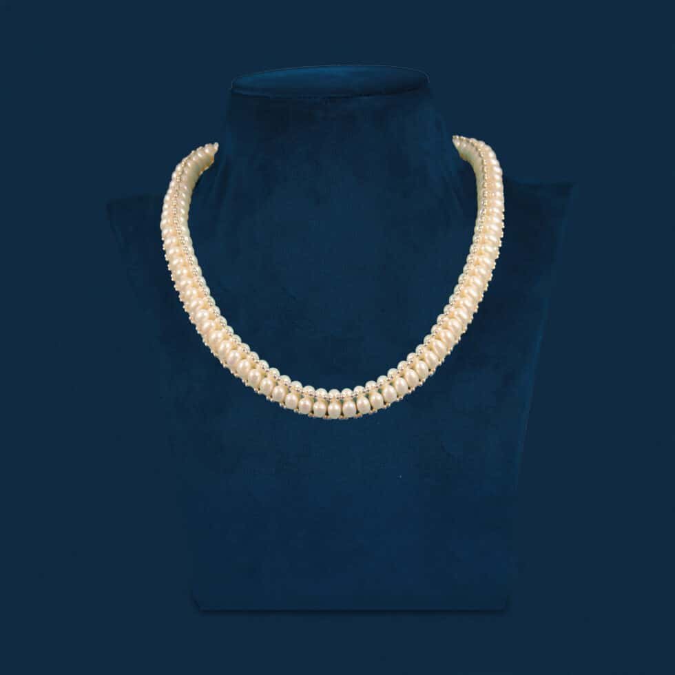 Seed Pearls Rope Styled Necklace Set