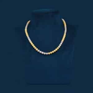 multicolour pearls necklace